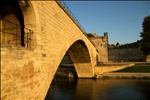 Avignon bridge at sunset
